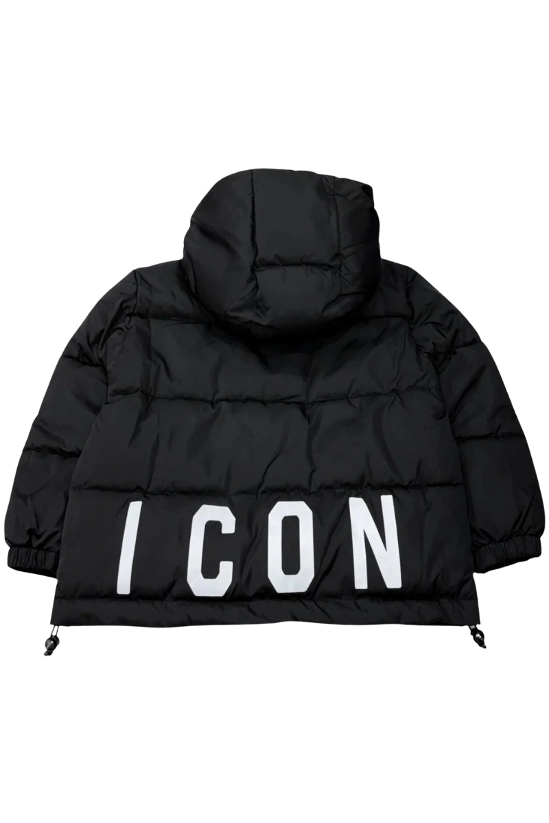 Giubbotto da ragazzo con maxi logo lettering sul retro IGJK00700