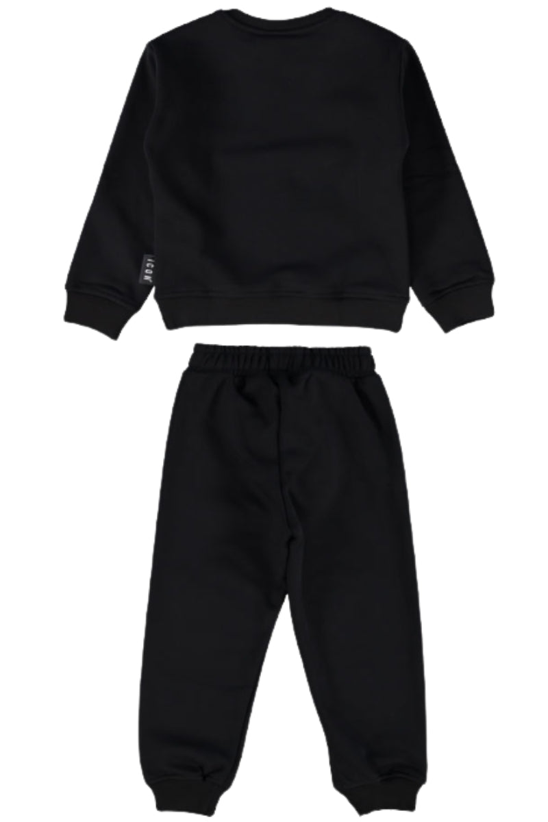 Tuta da bambino con maxi logo lettering a contrasto INBFS00872