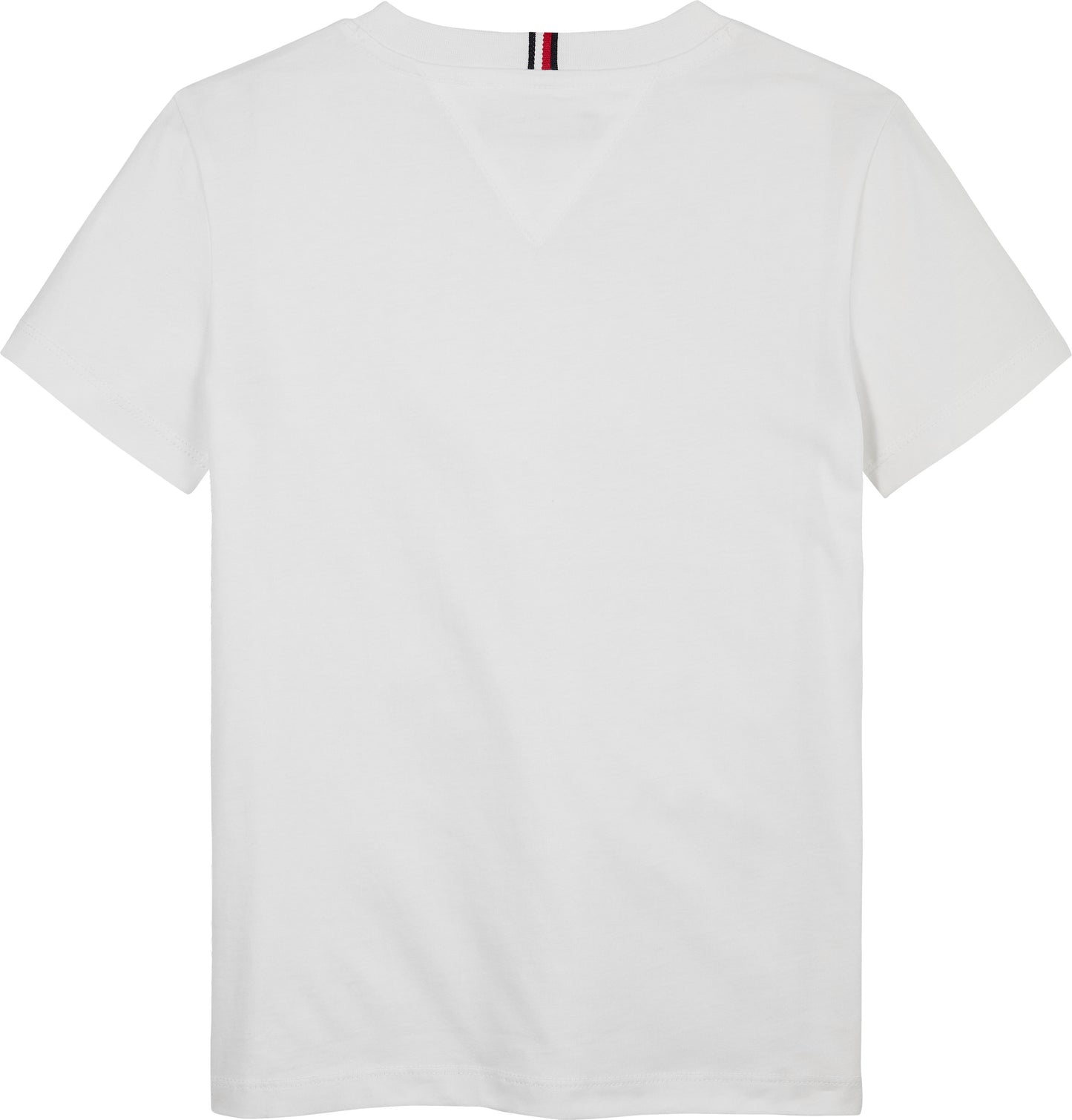 T-shirt girocollo da ragazzo con stampa con bandiera e logo lettering stampata sul davanti KB0KB09725YBR