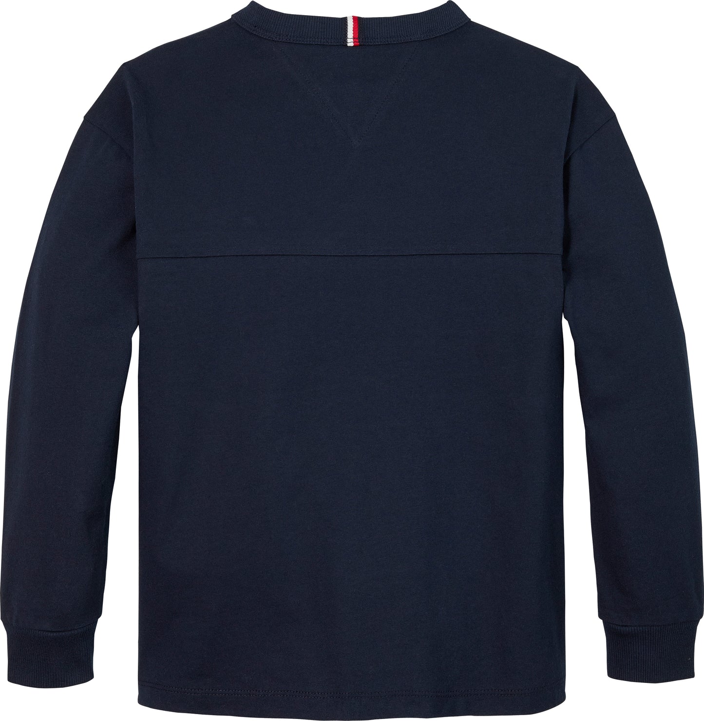 Maglia girocollo da bambino e ragazzo con logo lettering stampato ton sur ton sulla manica sinistra KB0KB09845C1G