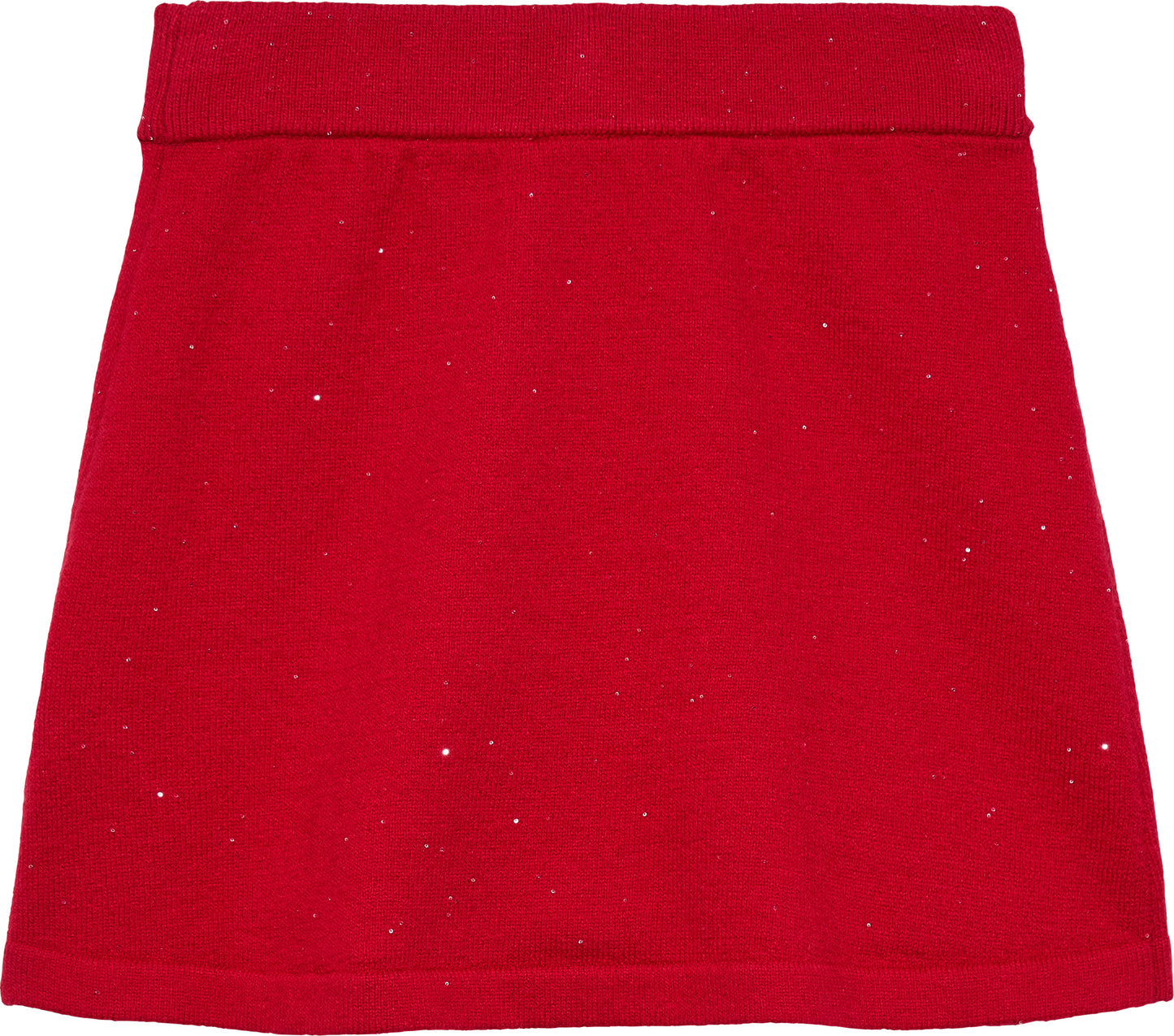 Gonna da bambina in maglia modello flat con inserti in lurex KG0KG09036XJP