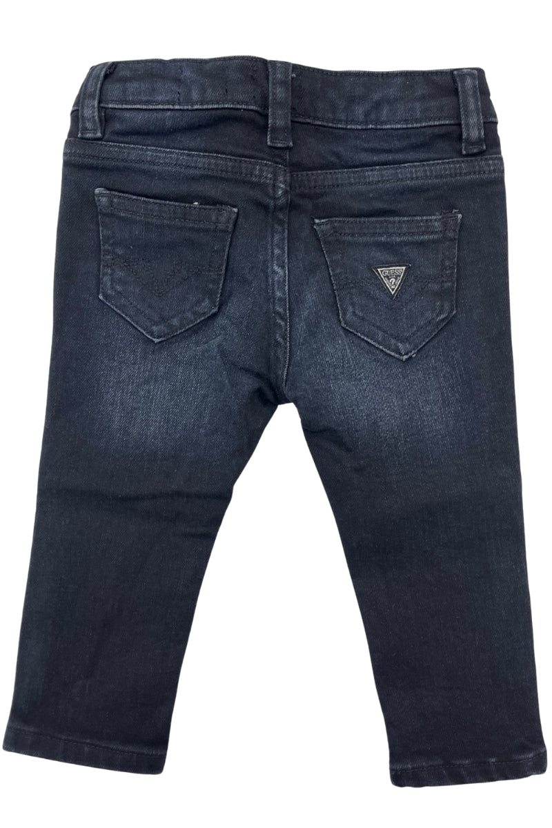 Jeans slim da bambino in cotone a cinque tasche N5YA01D5QU0