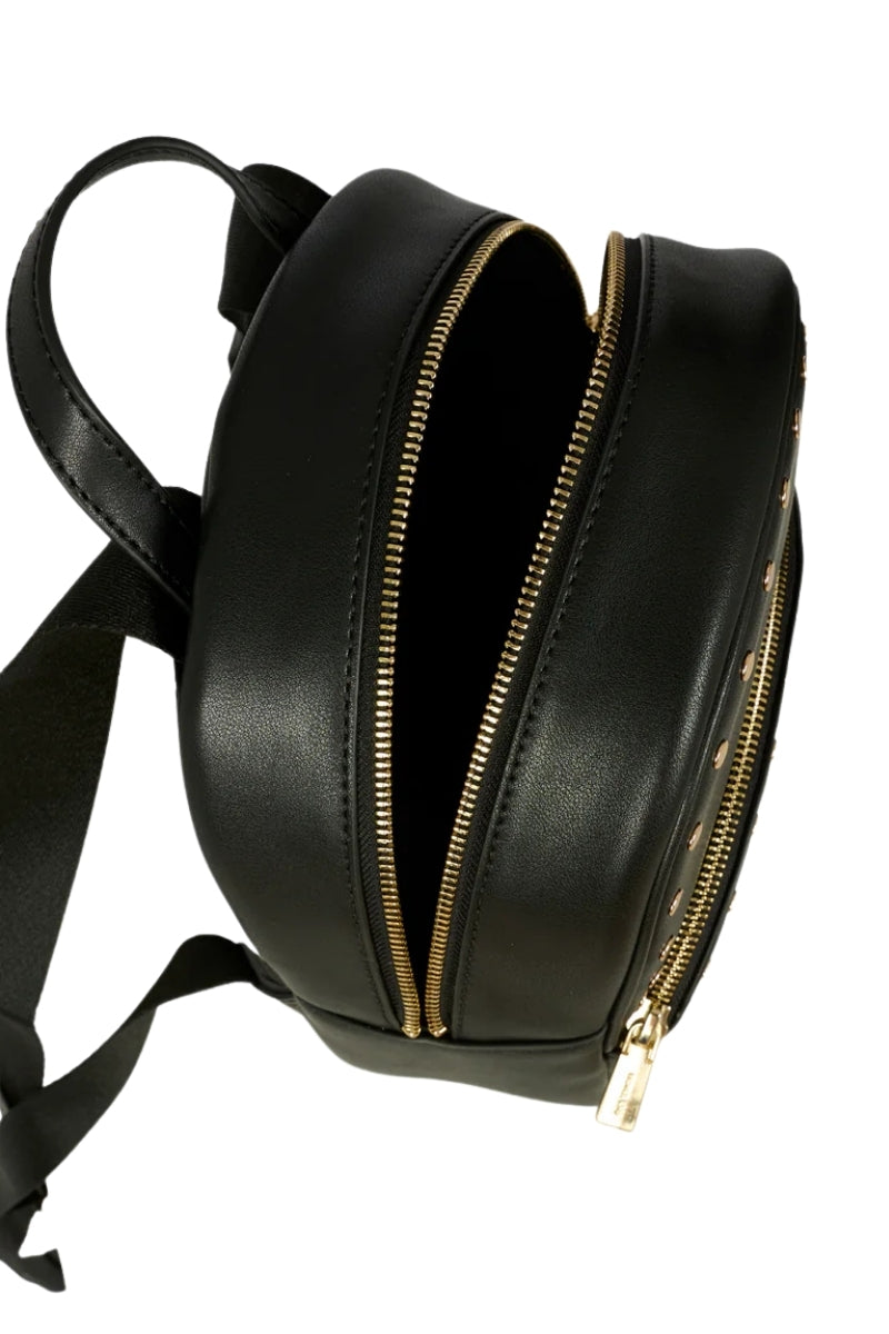 Zaino da ragazza con borchie e dettagli dorati R30531