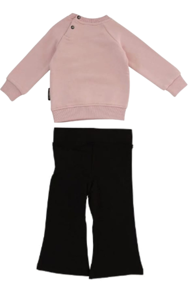 Tuta da neonata con felpa e pantaloni a zampa RIA25017CF