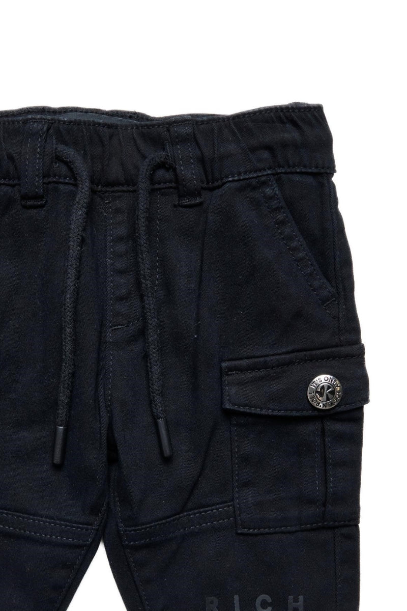 Pantaloni cargo da neonato con dettagli ton sur ton RIA25042PA