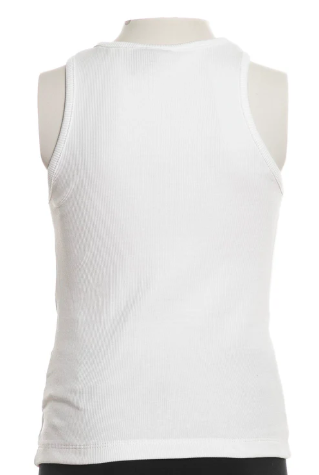 Canotta da ragazza in cotone elasticizzato a costine 25EDK58506