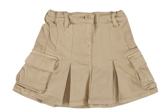 Gonna da bambina in cotone con tasche cargo K5YD04WE620