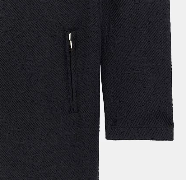 Abito da ragazza a maniche lunghe con logo 4G jacquard J5BK02K0742