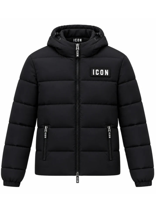 Giubbotto da ragazzo con maxi logo lettering stampato a contrasto colore sul retro IBJK001349