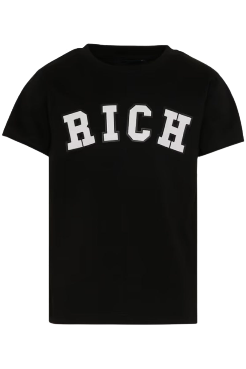 T-shirt da ragazzo in cotone con maxi logo stampato sulla parte frontale RBP26012TS