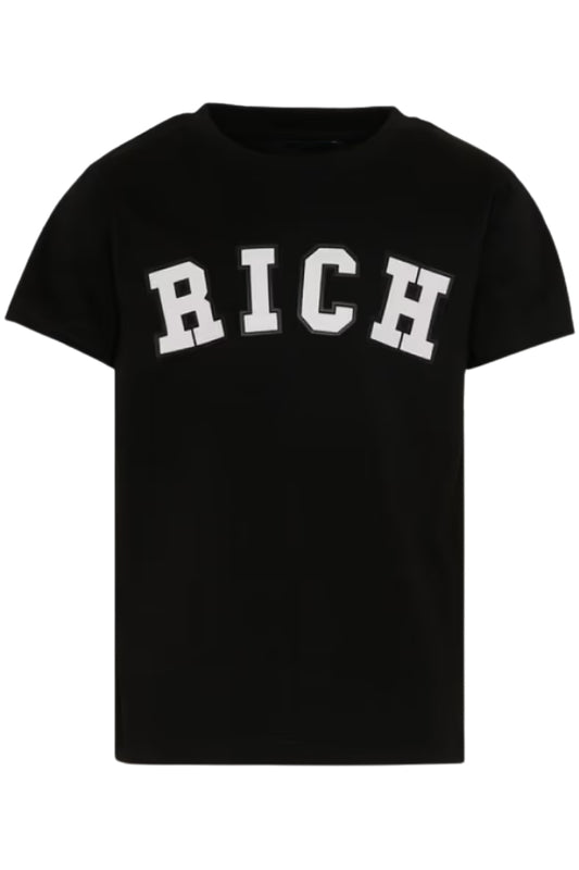 T-shirt da ragazzo in cotone con maxi logo stampato sulla parte frontale RBP26012TS
