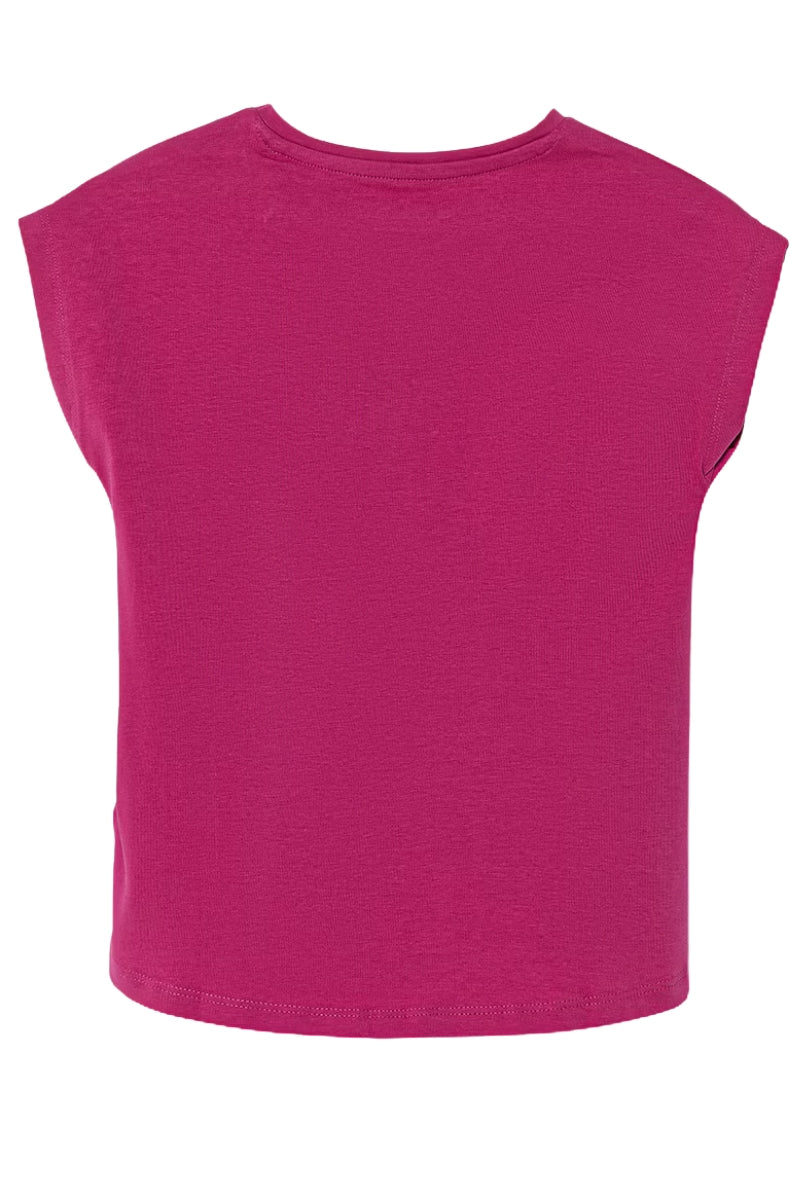 T-shirt da neonata e bambina in cotone con stampa loggata K6GI03K6YW4