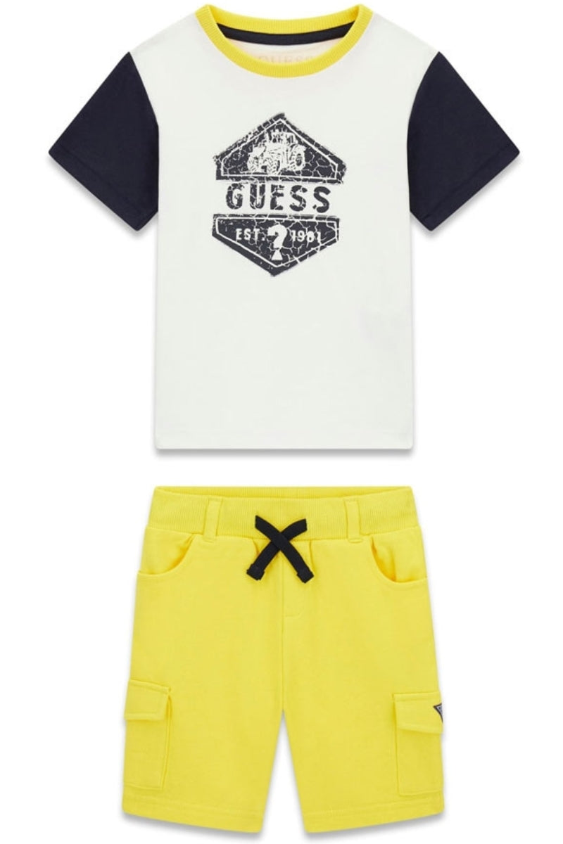 Completo da bambino due pezzi con stampa loggata vintage N6RG05K8HM4