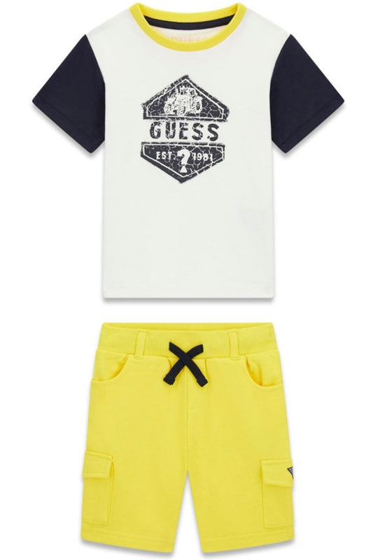 Completo da bambino due pezzi con stampa loggata vintage N6RG05K8HM4