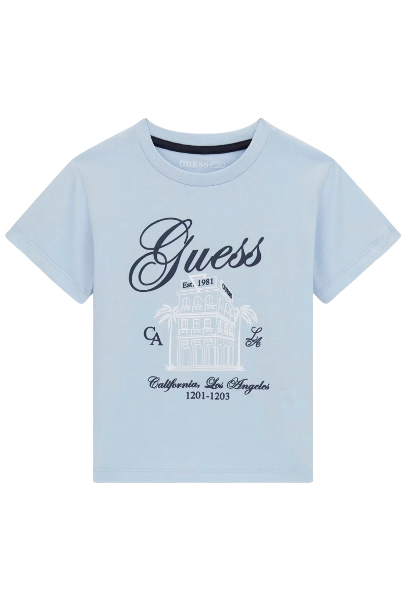 T-shirt da neonato e bambino con stampa con logo handwriting N6GI00K8HM4