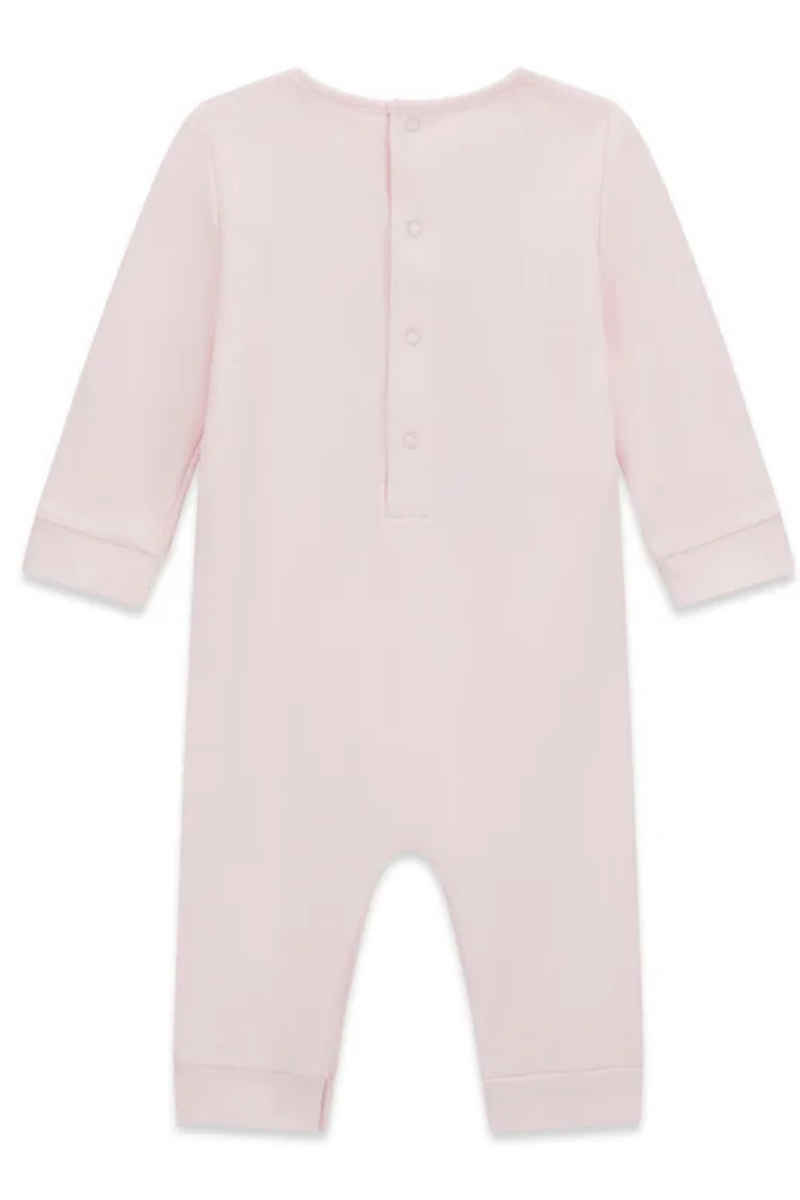 Tutina intera da neonato e neonata con logo lettering ricamato con orsacchiotto sul davanti H6RW01KA5W4