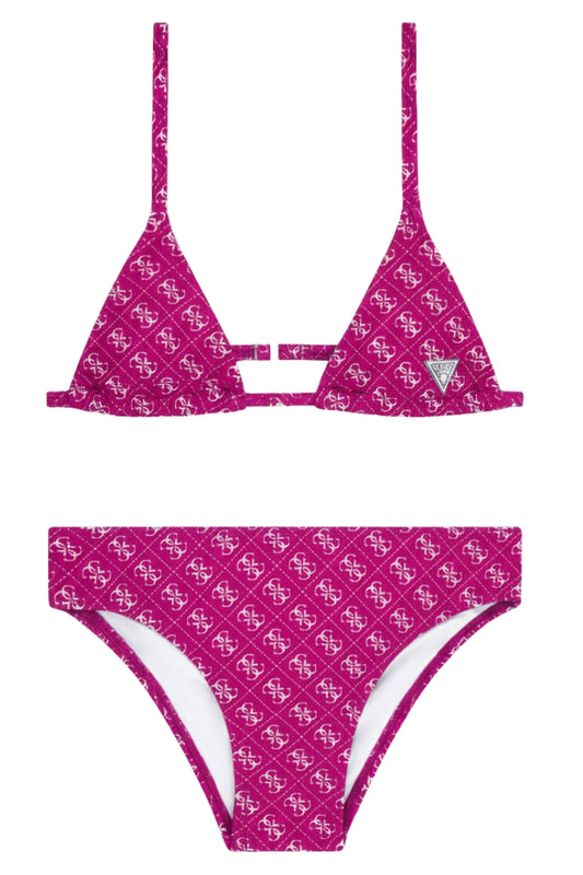 Costume da bagno da ragazza bikini con stampa 4G all over J6GZ31MC052
