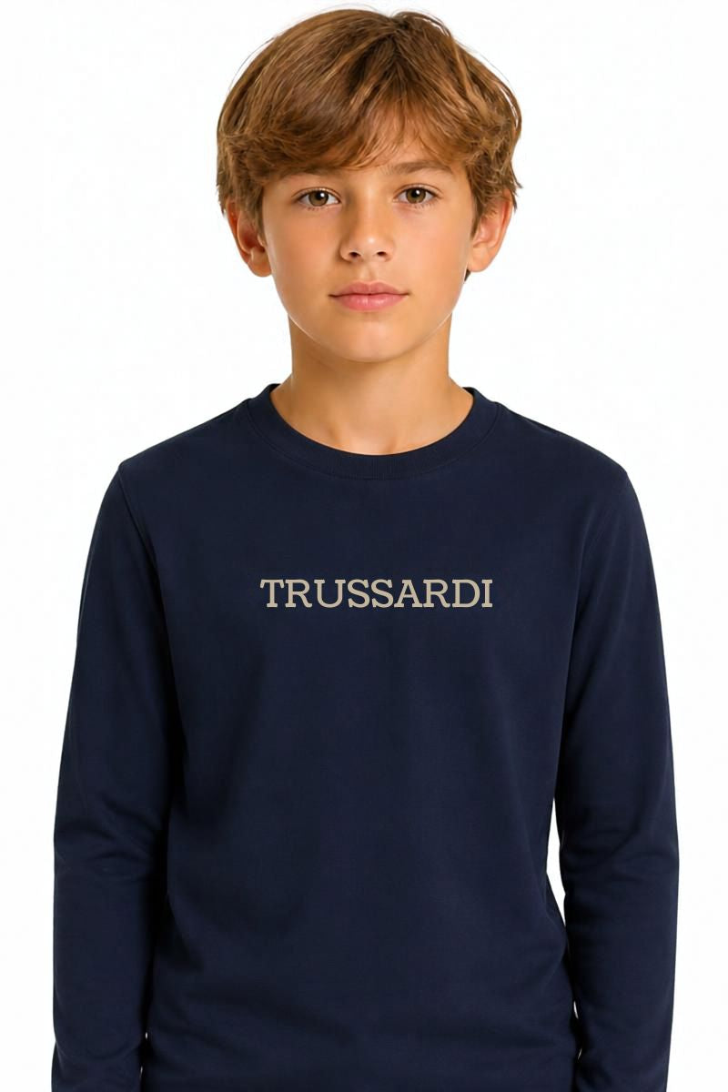 Maglia da bambino in cotone con logo lettering frontale (6 anni) TIA26004TS