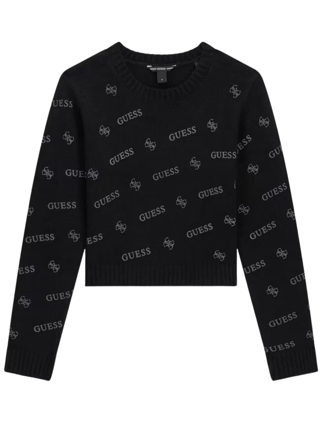 Maglione da ragazza con logo lettering e logo 4G all over J6BR11Z1345