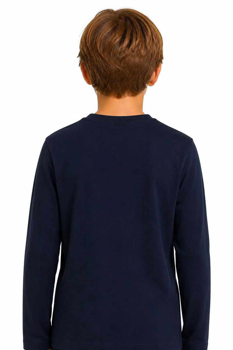 Maglia da neonato e bambino in cotone con logo lettering frontale TIA26004TS