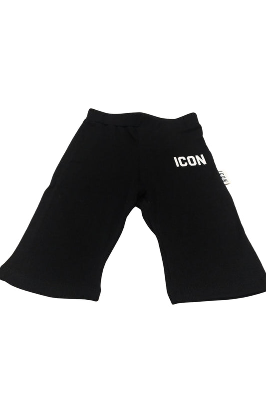 Leggins da ragazza in cotone elasticizzato a costine modello ciclista IGSH001240