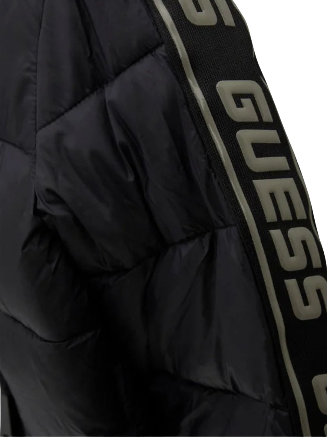Giubbotto da ragazzo con fasce laterali con multi logo lettering a contrasto colore  L6BL20W4826