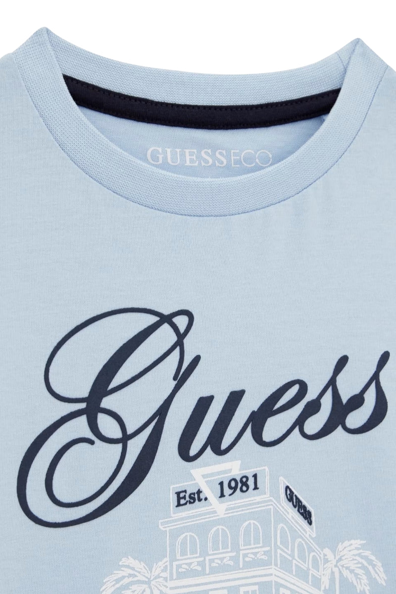 T-shirt da neonato e bambino con stampa con logo handwriting N6GI00K8HM4