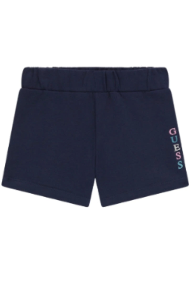 Shorts da neonata e bambina con logo lettering verticale stampato a sinistra K6GD03KA6R4