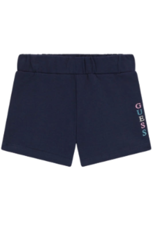Shorts da neonata e bambina con logo lettering verticale stampato a sinistra K6GD03KA6R4