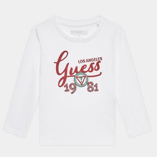 Maglia girocollo a maniche lunghe con logo 1981