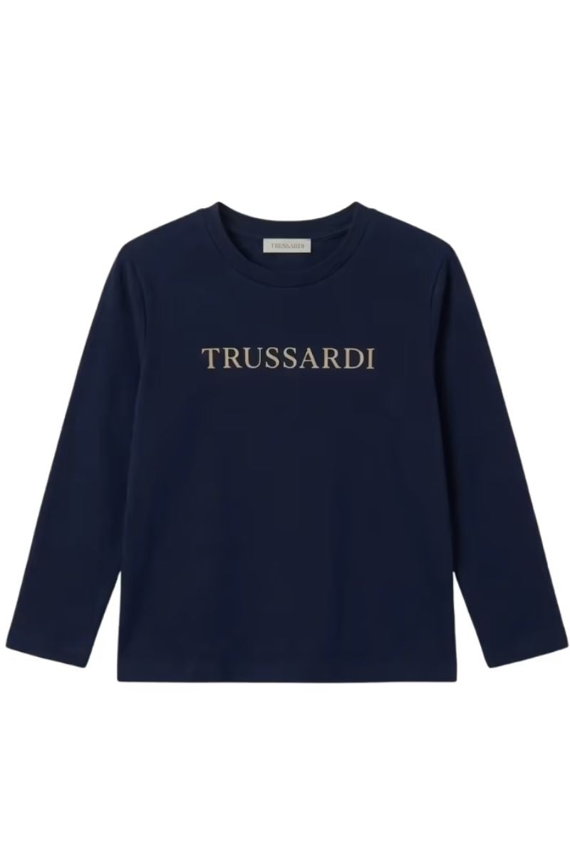 Maglia da bambino in cotone con logo lettering frontale (6 anni) TIA26004TS