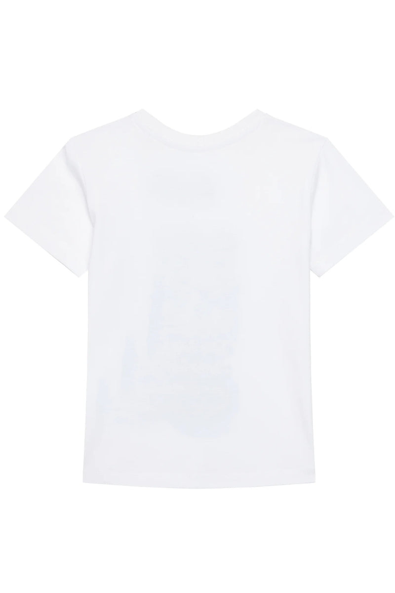 T-shirt da bambino in cotone con stampa maxi logo lettering verticale (6 e 7 anni) N6RI12K8HM4