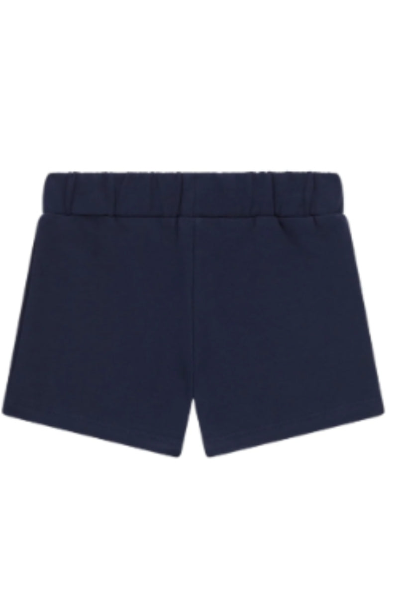 Shorts da neonata e bambina con logo lettering verticale stampato a sinistra K6GD03KA6R4