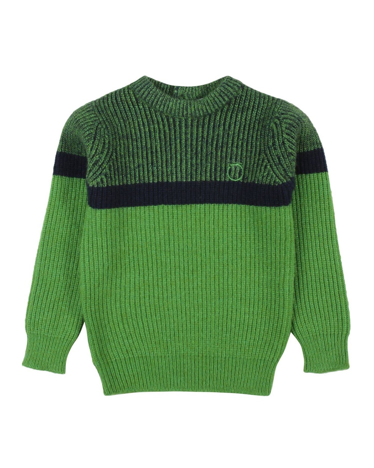 Maglione girocollo da neonato a coste