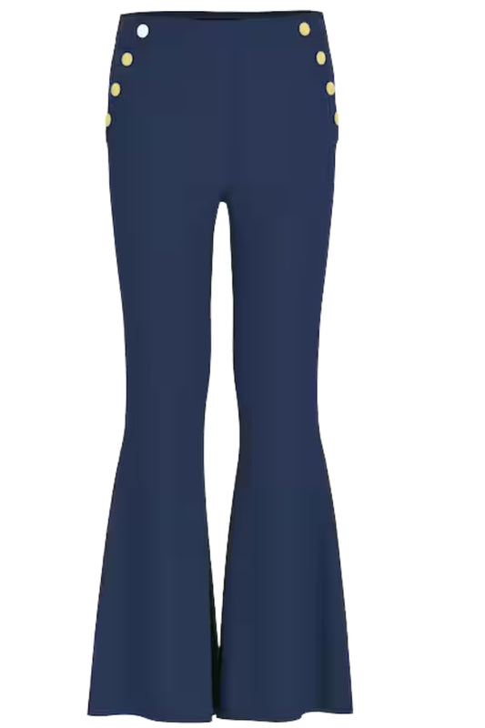 Pantaloni da ragazza in satin stretch con gamba flare J6RB09WF7H0