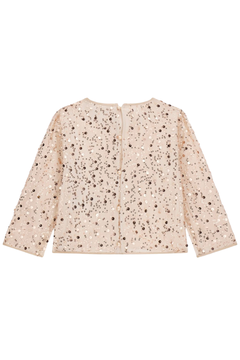 Maglia da ragazza con paillettes all over J6RH04KCLM0
