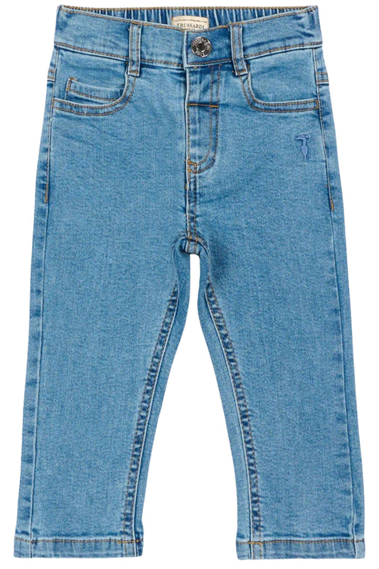 Jeans da neonato e bambino in cotone elasticizzato TIP26015JE