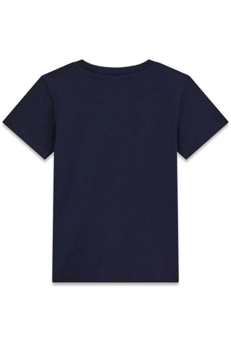 T-shirt da bambino in cotone con stampa maxi logo lettering verticale (6 e 7 anni) N6RI12K8HM4