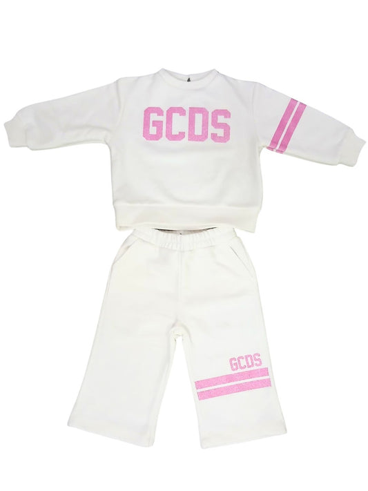 Tuta da neonata e bambina in cotone con logo GC0066/GC0063