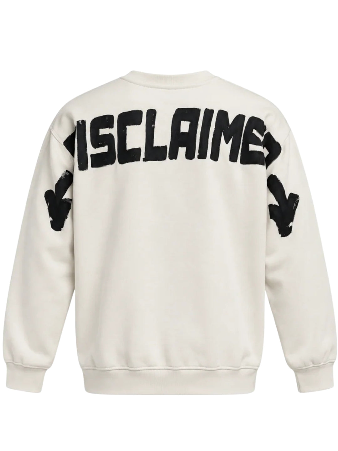 Felpa girocollo da ragazzo con maxi logo lettering stilizzato con frecce sul retro 26IDK59100