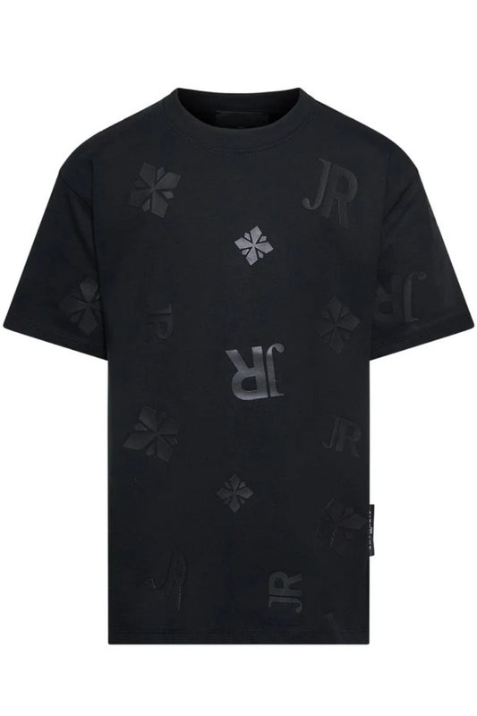 T-shirt da ragazzo in jersey di cotone con stampa logo monogram all over ton sur ton RBP26041TS