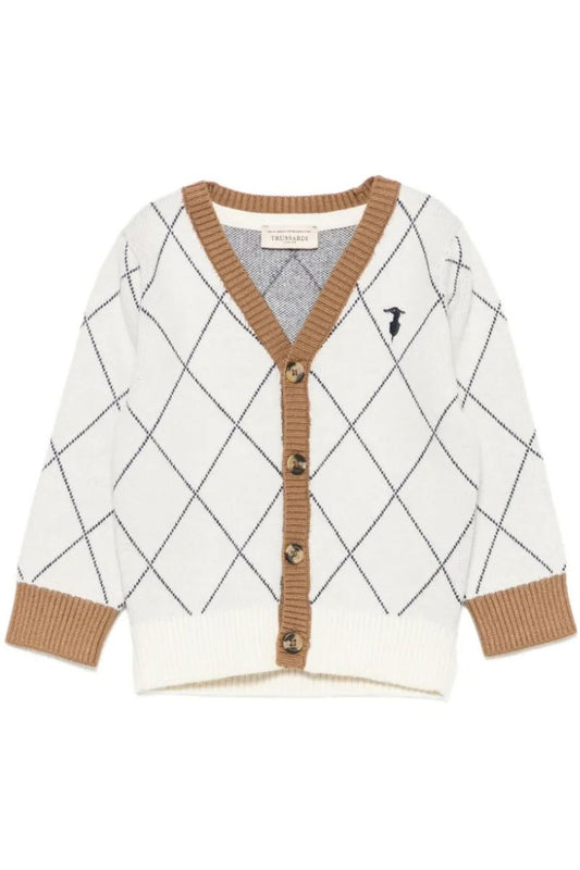 Cardigan da neonato e bambino con motivo a rombi TIA26095CD
