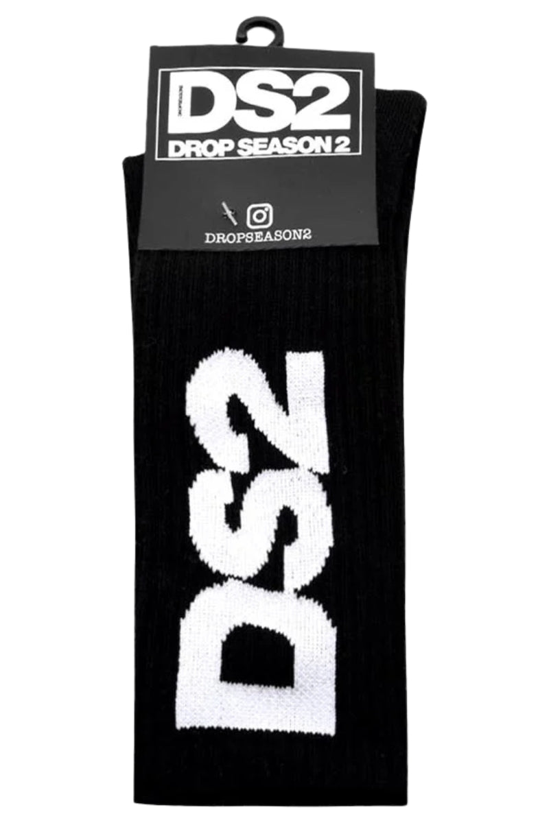 Calze da ragazzo e ragazza in spugna elasticizzata con logo a contrasto FW25C01