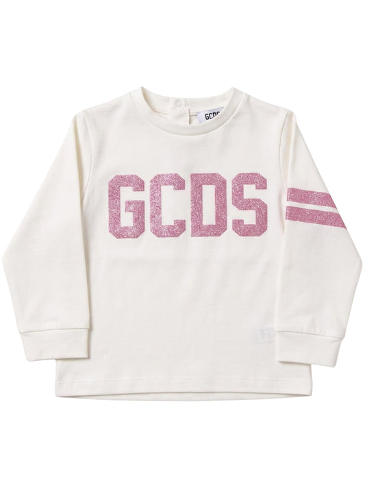 Maglia da neonata con dettagli a contrasto colore con glitter GC0065