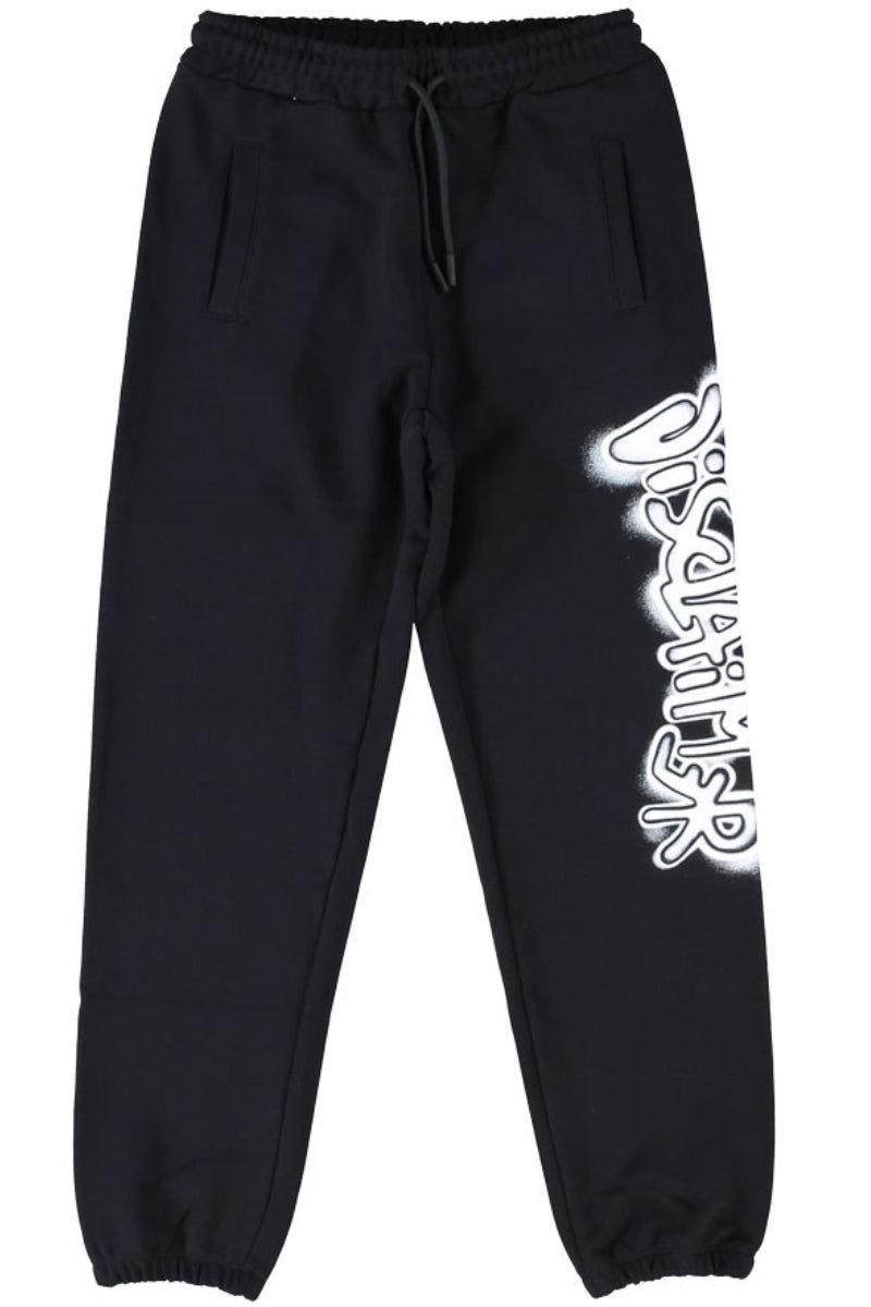 Pantaloni tuta da ragazzo in cotone con maxi logo lettering con effetto vernice spray 26EDK58803
