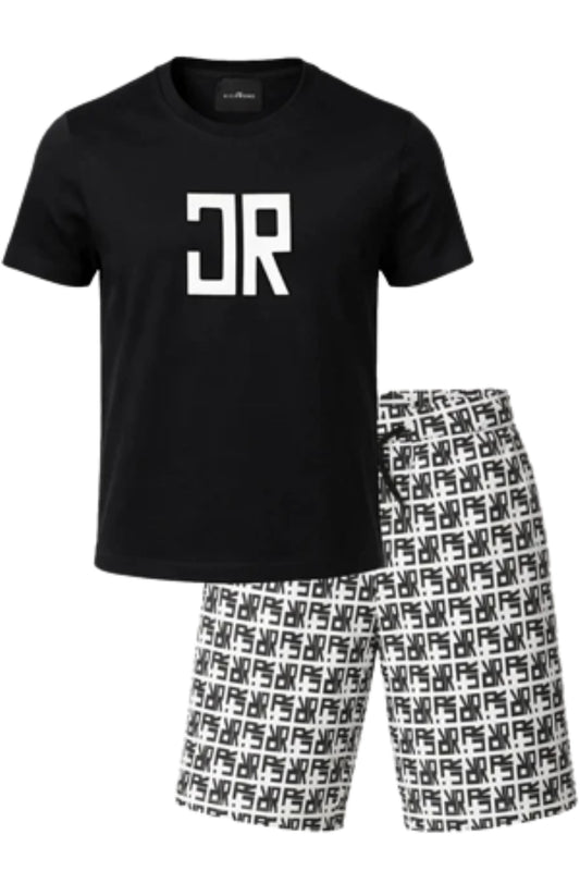 Completo da ragazzo due pezzi con logo monogram RBP26004CJ