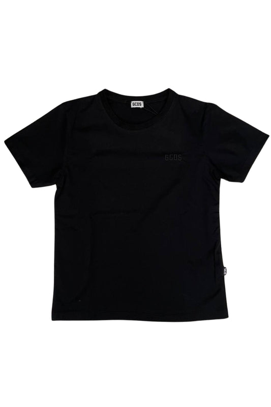 T-shirt da ragazzo con logo lettering ton sur ton cucito sul davanti C1BJQC608J105