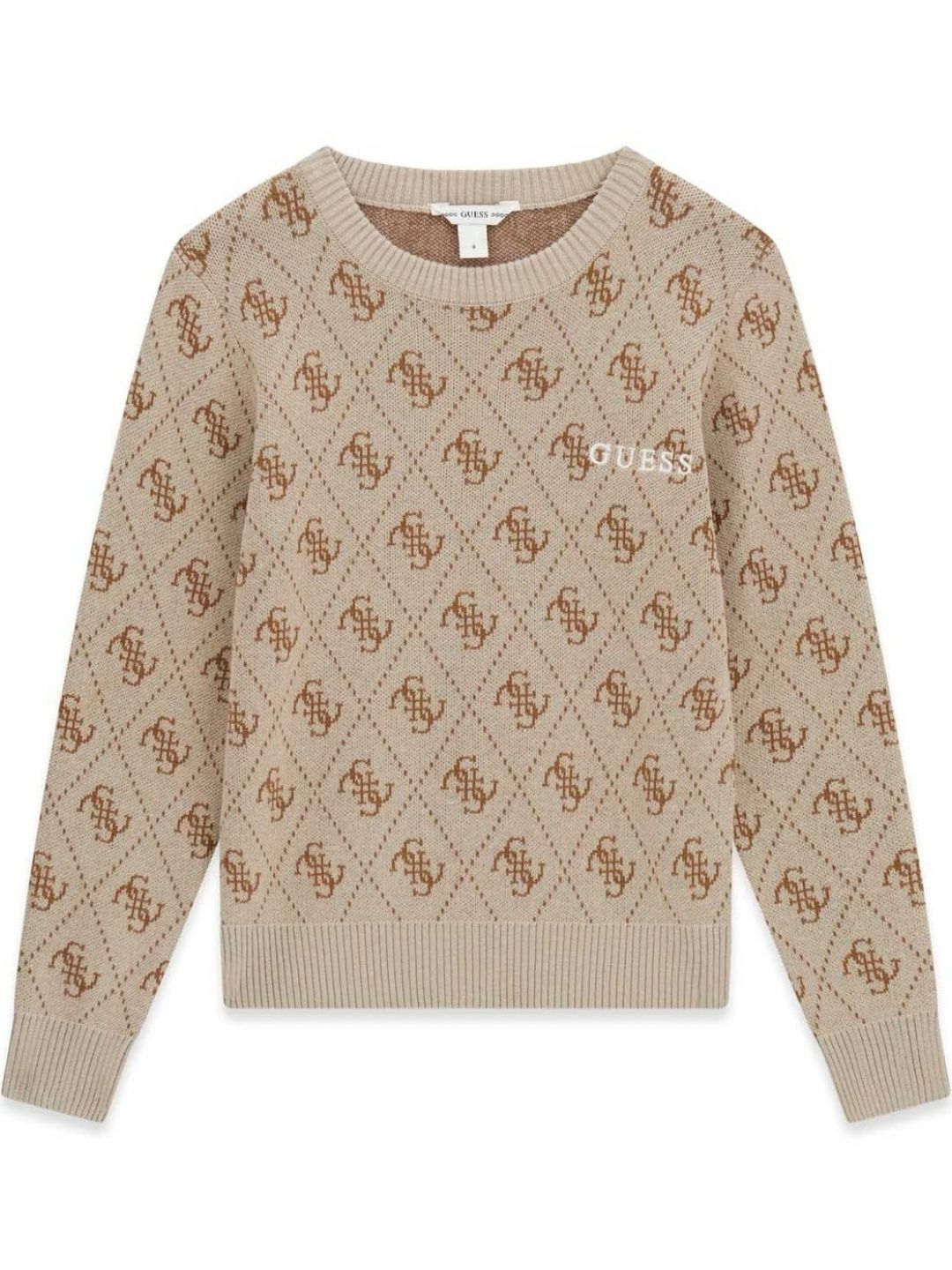 Maglione da ragazzo con logo 4G ricamato all over L6YR15Z0893