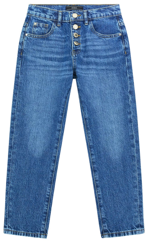Jeans da ragazza a quattro bottoni modello mom J5RA01D45E0