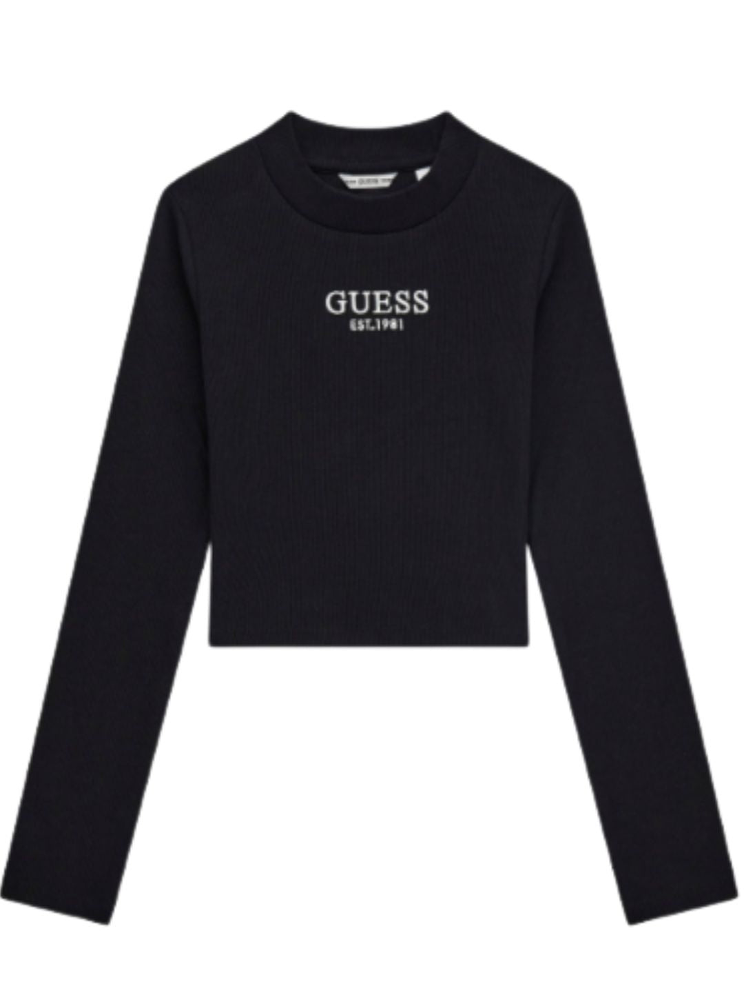 Maglia lupetto da ragazza con logo lettering ricamato sul davanti J4YI49KBZP4